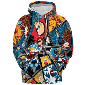 The Incredibles cartoon All-over Print Hoodie