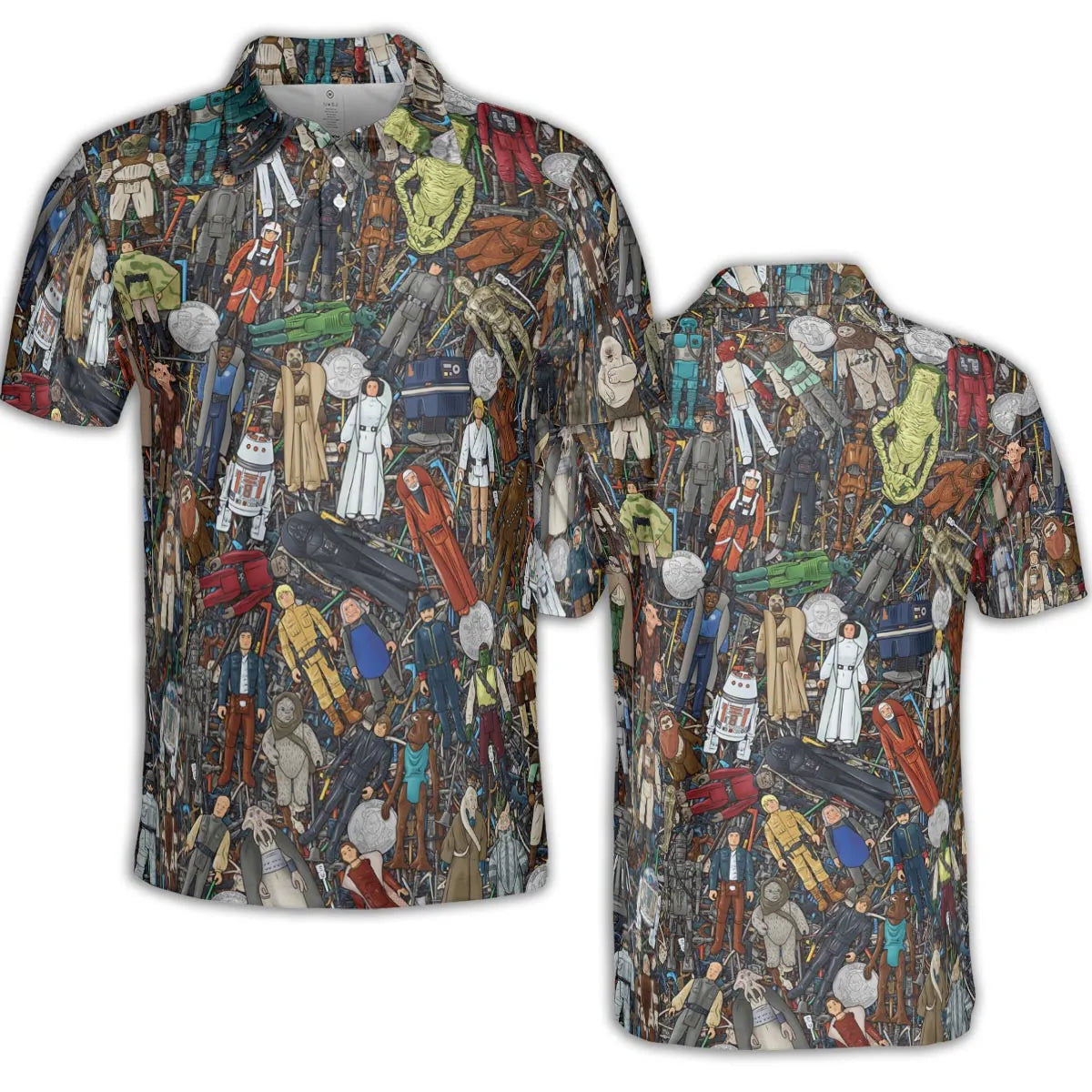 Star Wars Characters Figures AOP Men/Women Polo Shirt