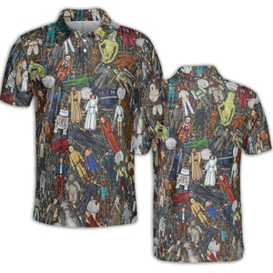 Star Wars Characters Figures AOP Men/Women Polo Shirt