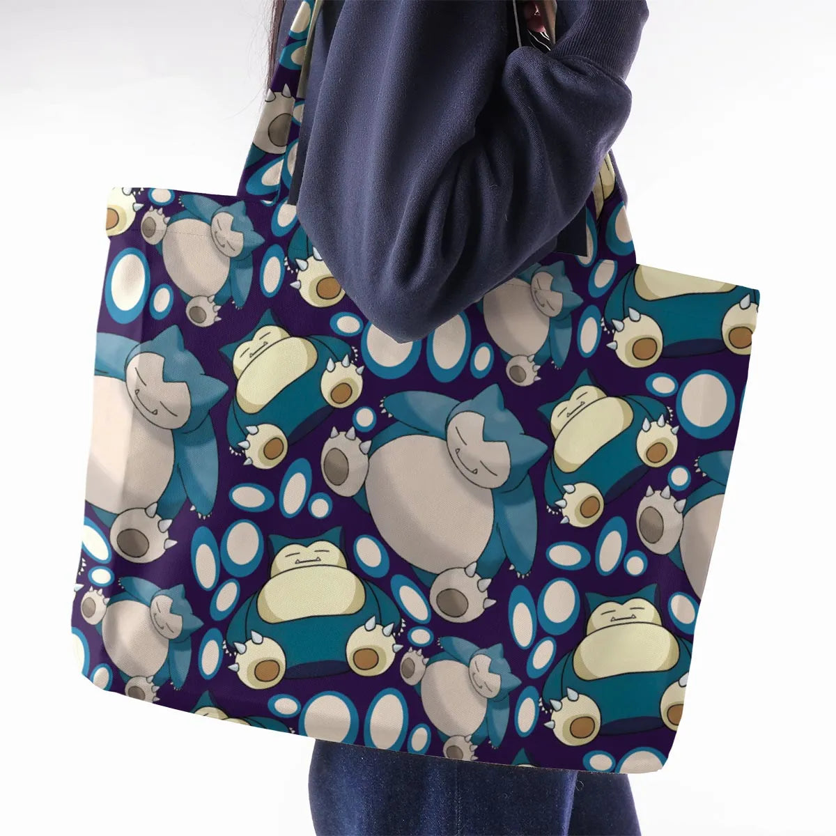 Snorlax Pokemon Large Tote Bag