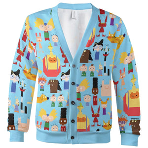 90's Carton Pixel Cardigan