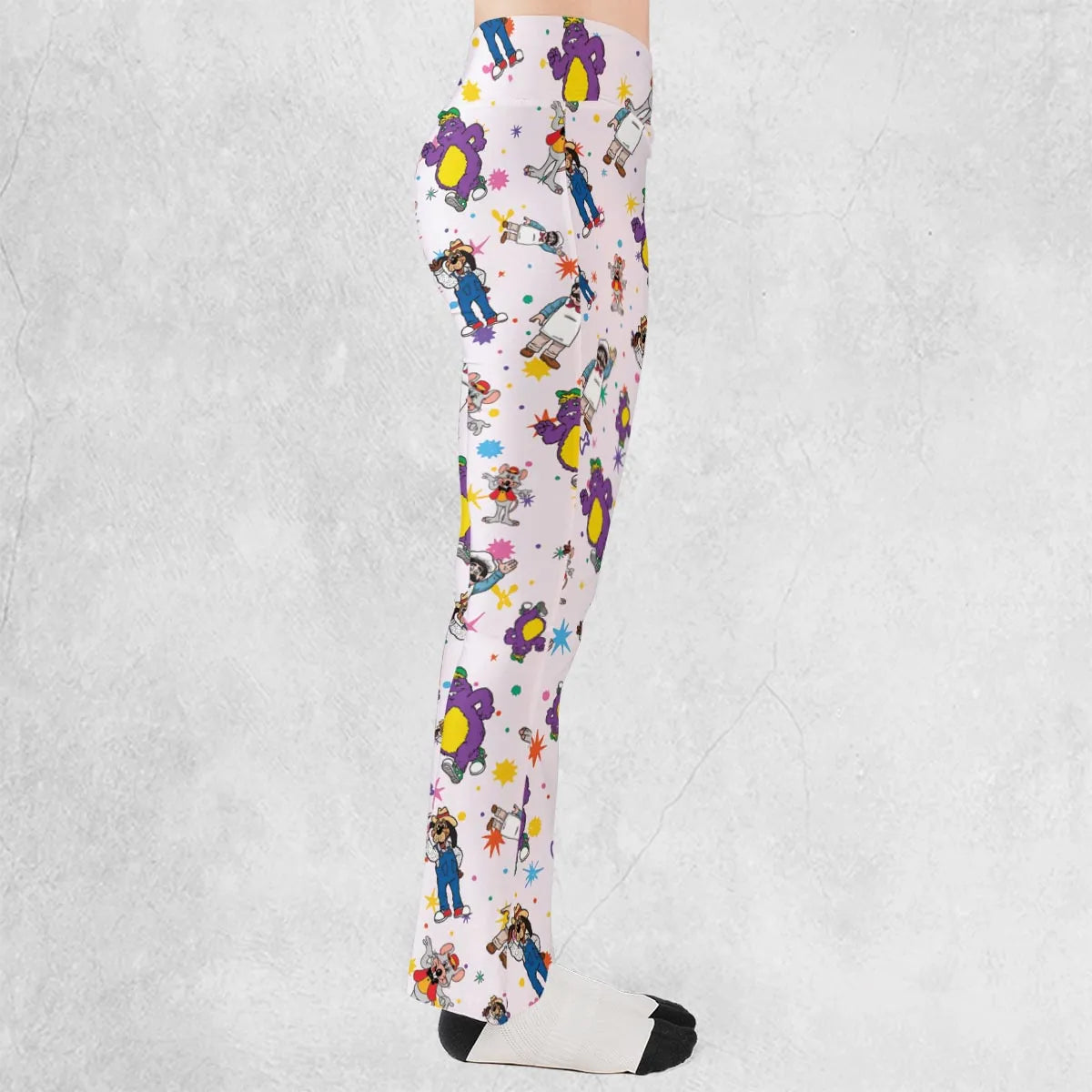 Cheezer Weezer Chuck E Cheese Flare Leggings