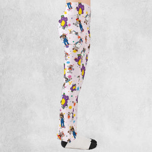 Cheezer Weezer Chuck E Cheese Flare Leggings