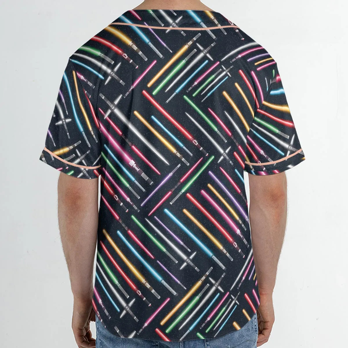 Lightsabers Star Wars Pattern Unisex Baseball Jersey