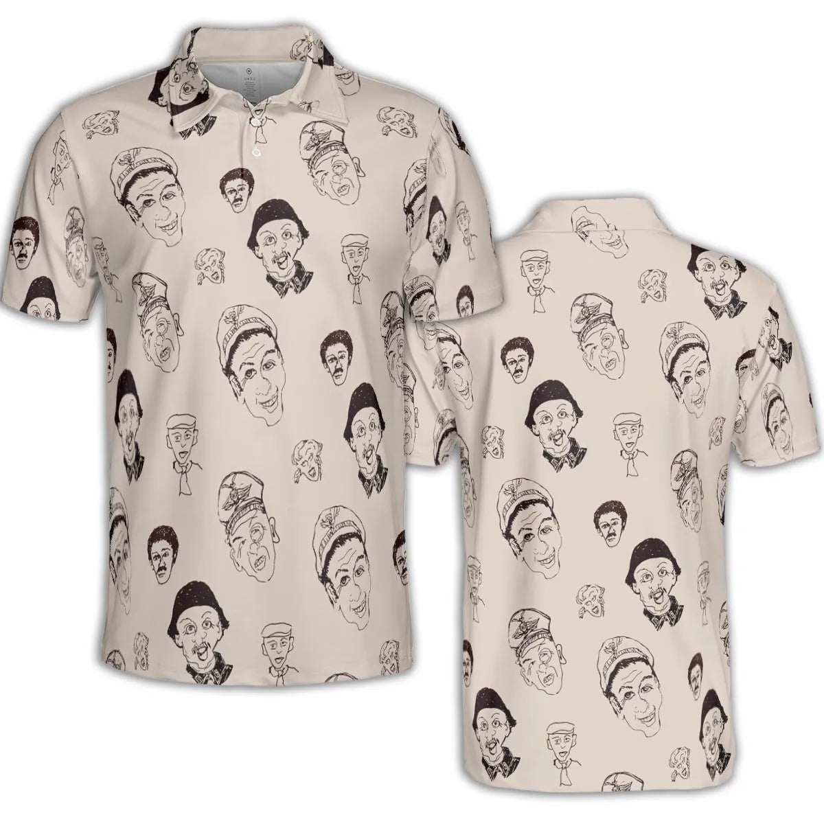 Retro Laughs Hogan's Heroes AOP Men/Women Polo Shirt