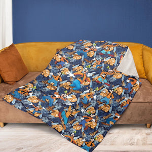 Goofy Aloha Fleece Blanket