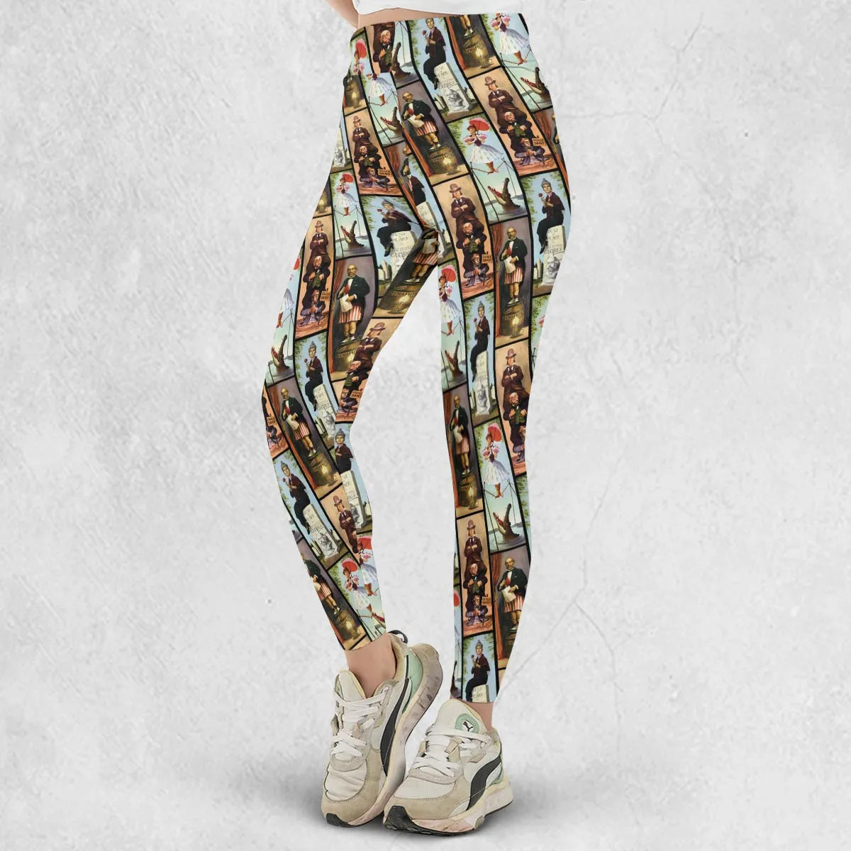 Haunted Mansion Vintage Stretch Pattern Legging