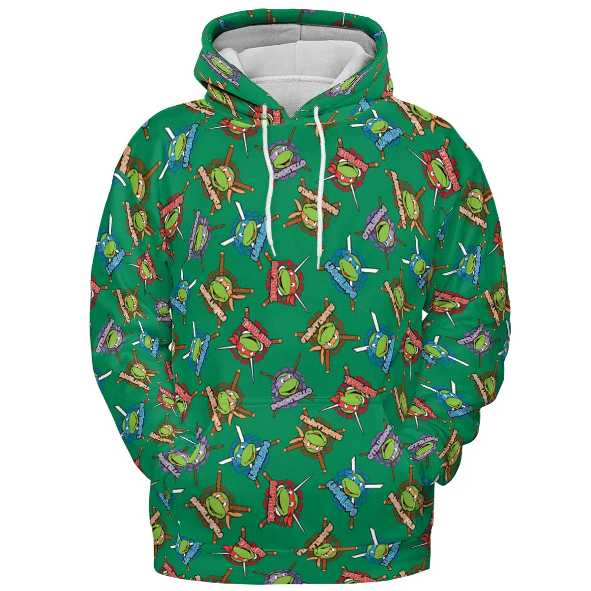 TMNT Characters Pattern All-over Print Hoodie