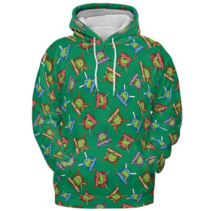 TMNT Characters Pattern All-over Print Hoodie