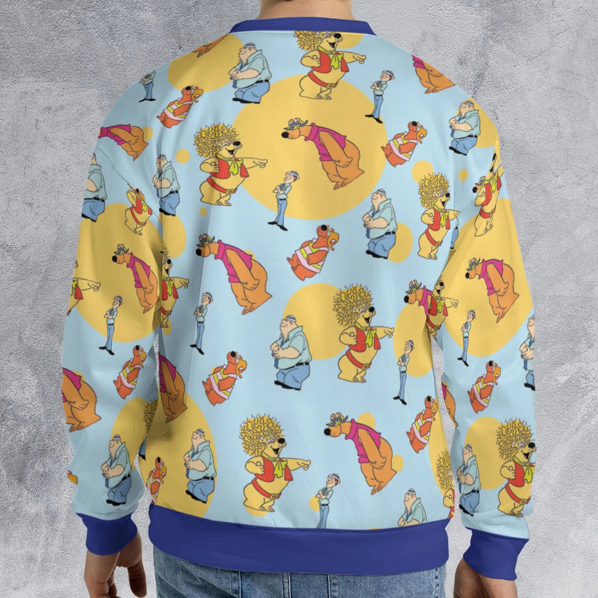 Help!... It's the Hair Bear Bunch! All-over Print Sweatshirt