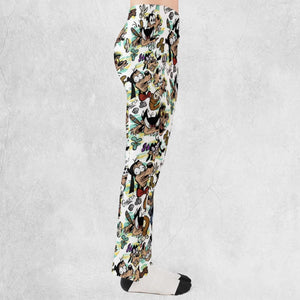 Many Faces Of Goofy Flare Leggings