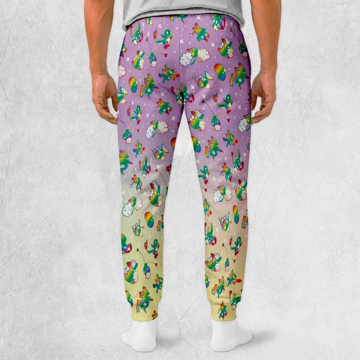 Rainbow Pokemon Pattern Sweatpants