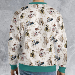 Bookish Wardrobe Wishbone All-over Print Sweatshirt
