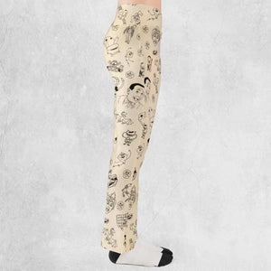 Pee-Wee's Playhouse Characters Flare Leggings