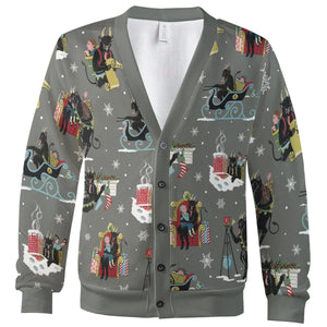 Unusual Christmas Krampus Cardigan