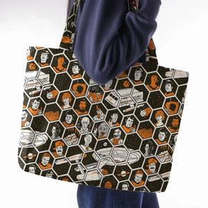 TrekToon Star Trek Hive Pattern Large Tote Bag