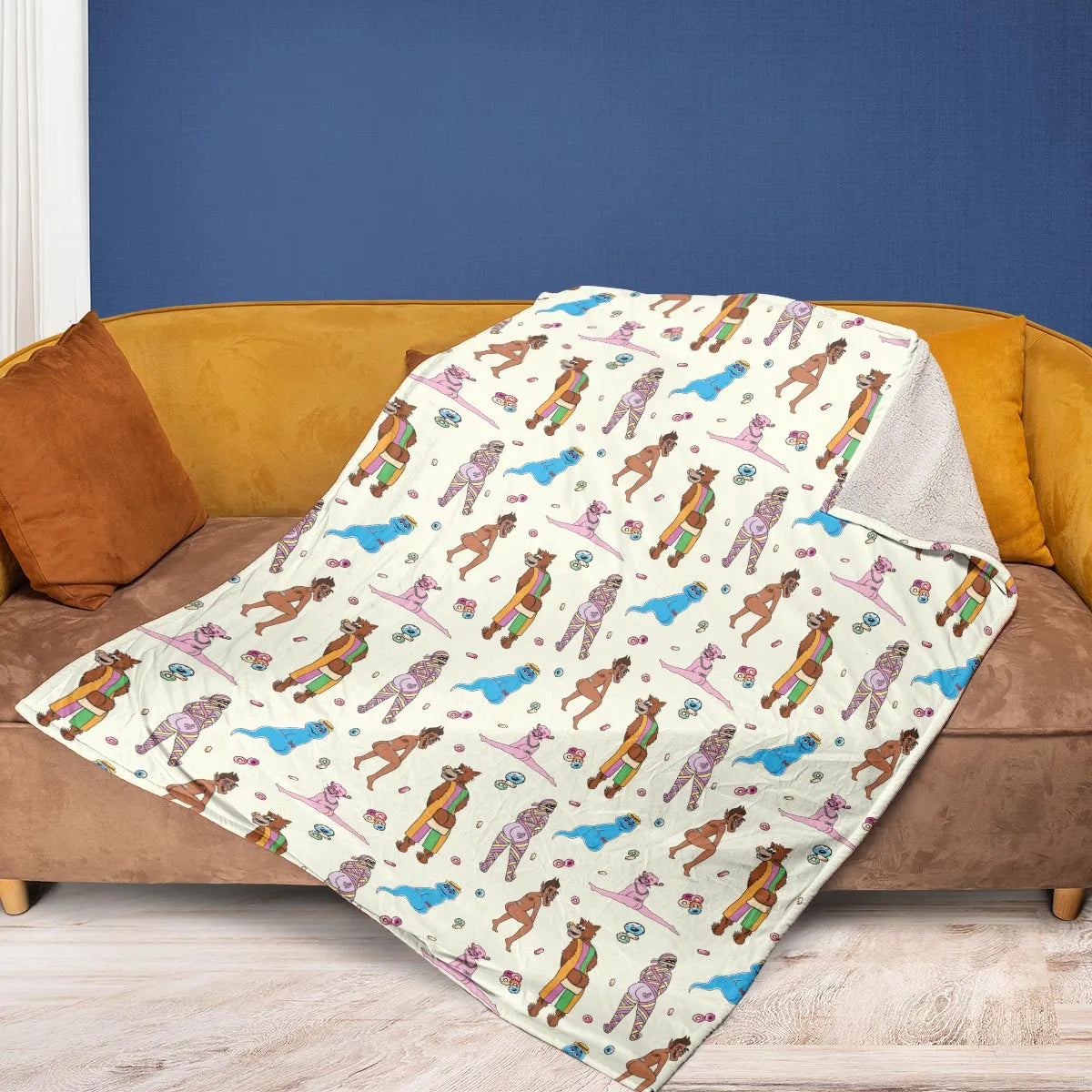 Cereal Monster Breakfast Fleece Blanket