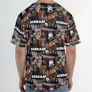 Slasher Chic Scream Unisex Baseball Jersey