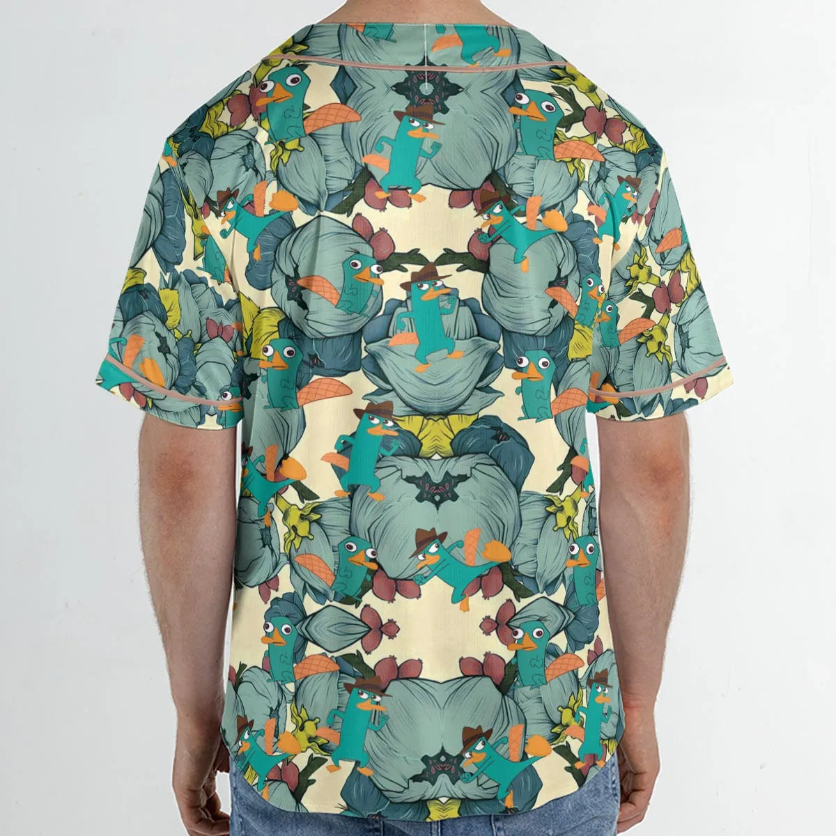 Perry The Platypus Phineas and Ferb Unisex Baseball Jersey