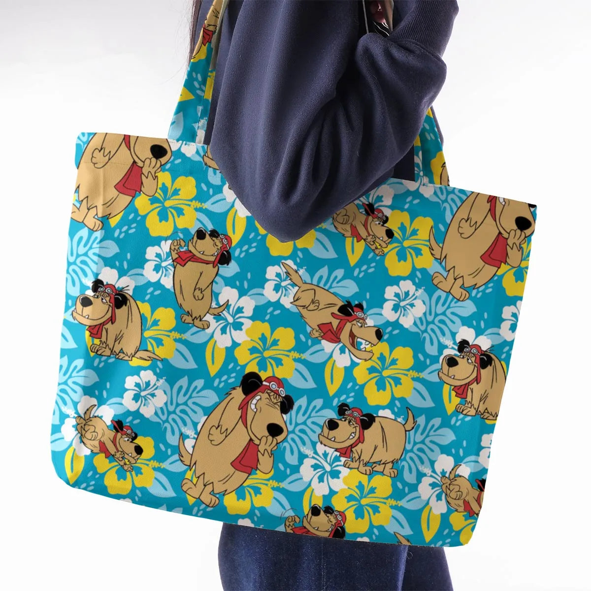 Bad Dog Muttley Wacky Races Large Tote Bag