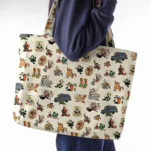 Nostalgia Terrytoons Characters Large Tote Bag