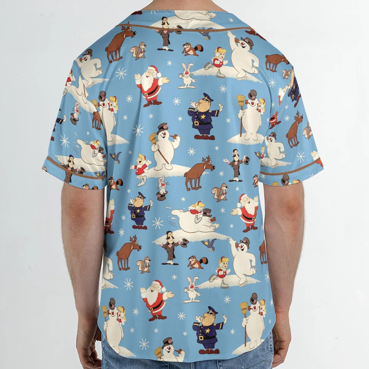 Frosty the Snowman Christmas Characters Unisex Baseball Jersey