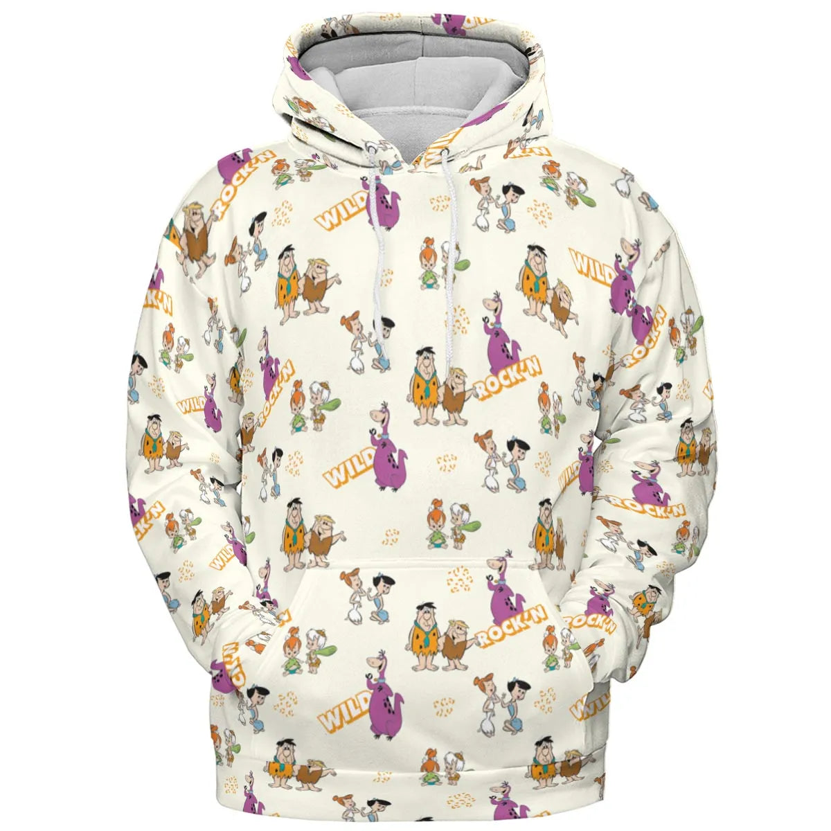 Rock'n The Flintstones All-over Print Hoodie