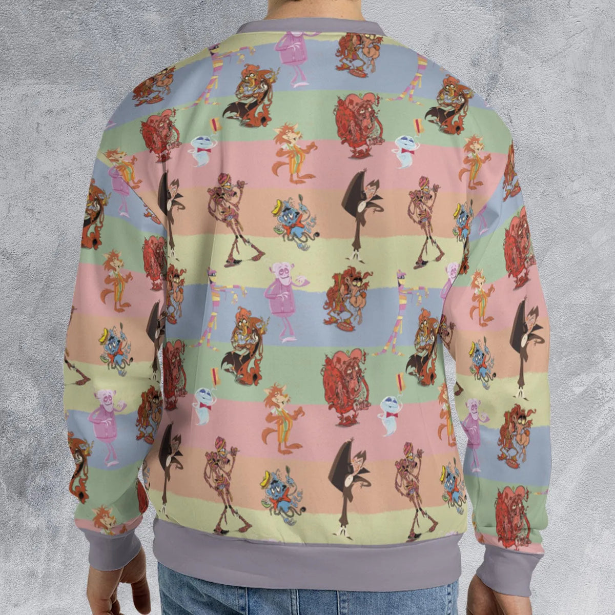 Spooky Monster Mash Cereal Monster All-over Print Sweatshirt