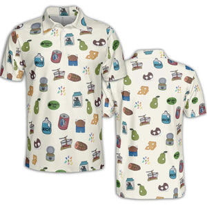 The Food of It's Always Sunny In Philadelphia AOP Men/Women Polo Shirt