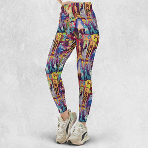 Retro Mansion Collage Legging