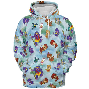 Monchhichis Cartoon Characters All-over Print Hoodie