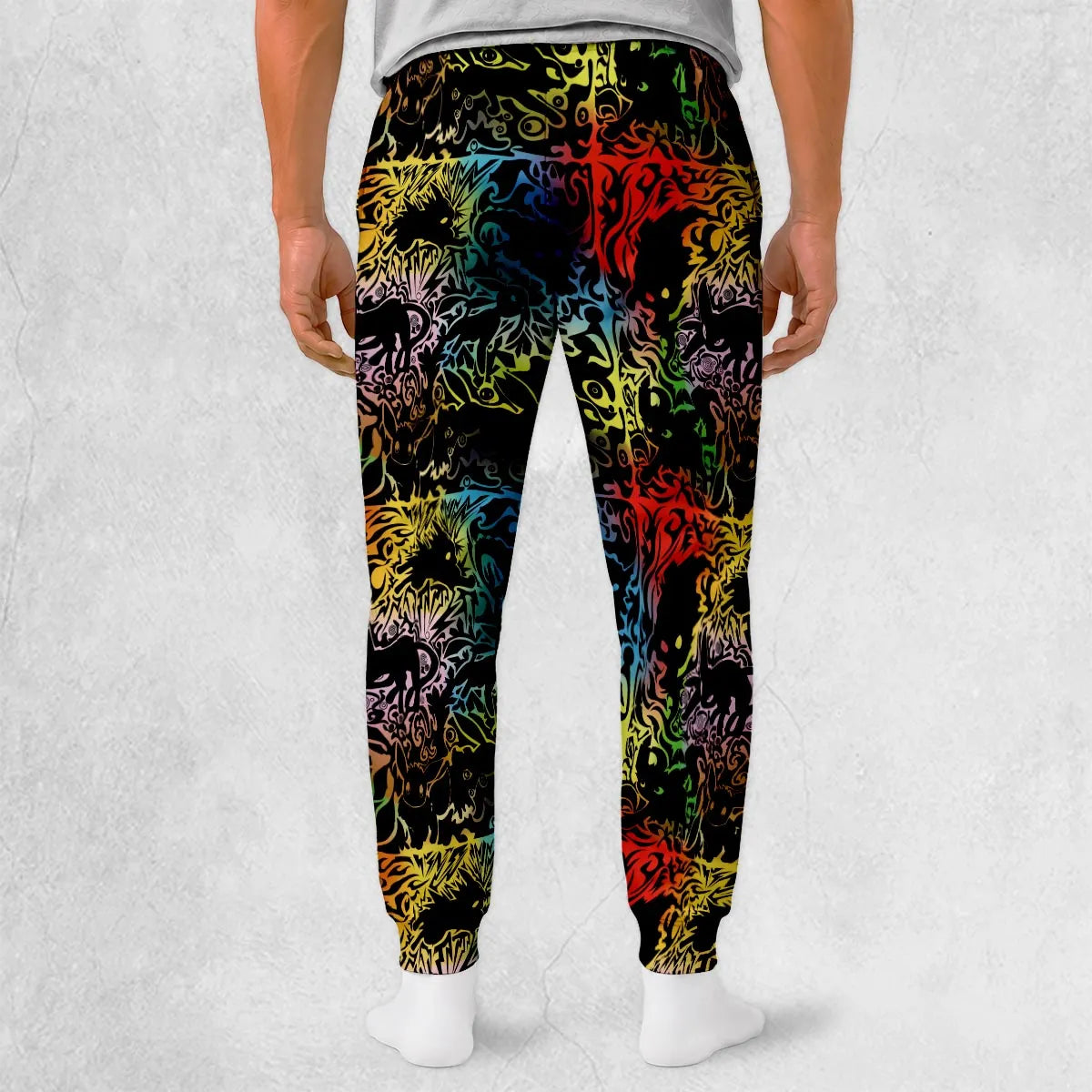 Eevee Pokemon Black Sweatpants