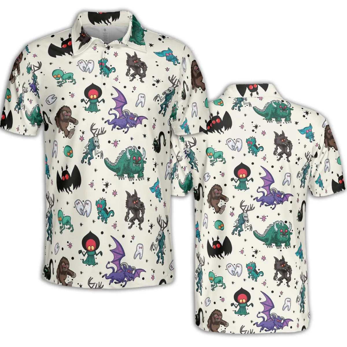 Cryptids of the Americas Cryptozoology Cryptids Monster AOP Men/Women Polo Shirt