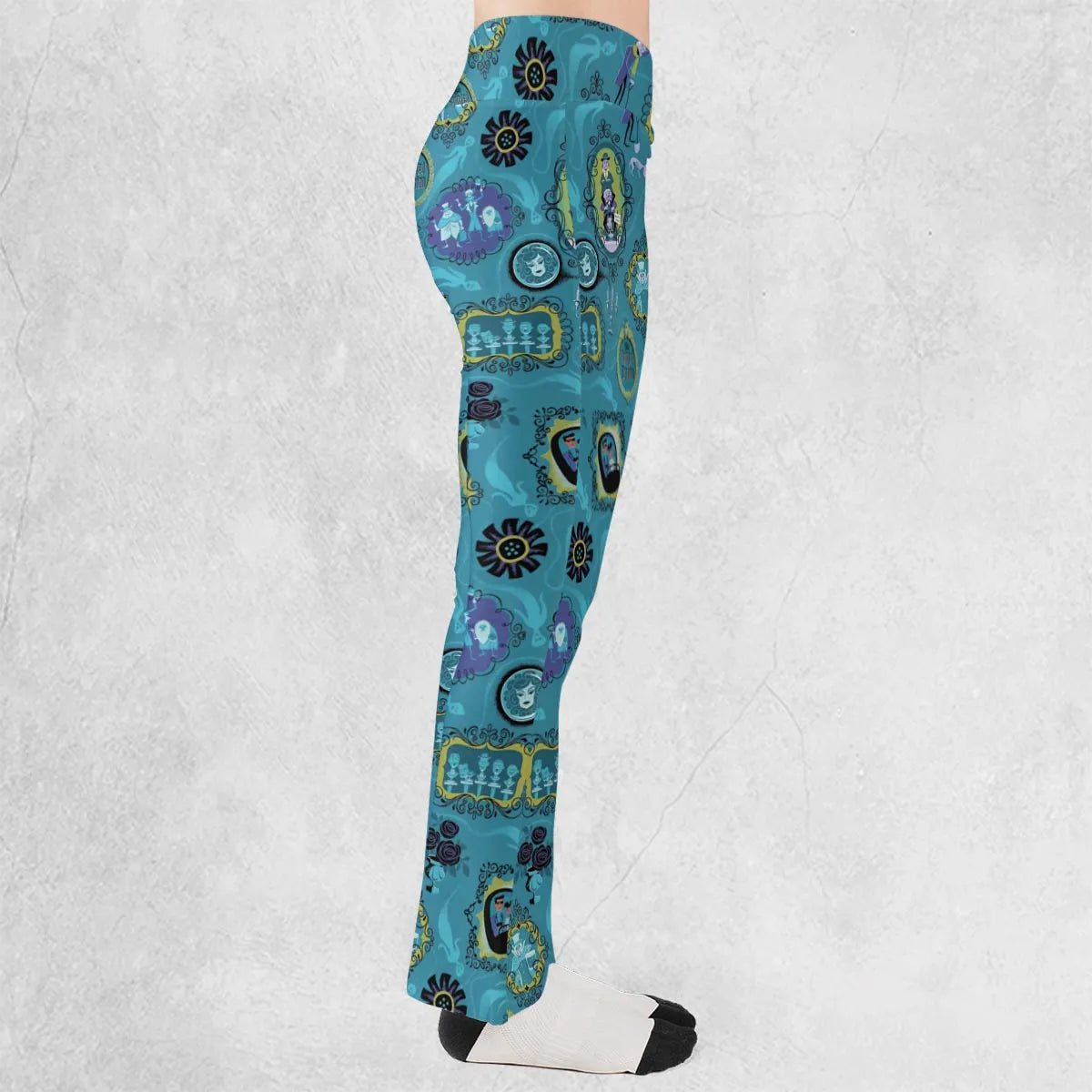 Haunted Mansion Pattern Flare Leggings