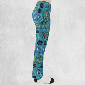 Haunted Mansion Pattern Flare Leggings