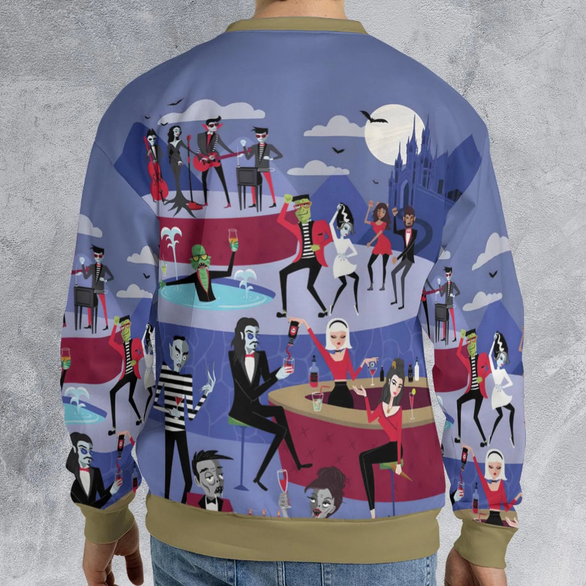 Monster Universal Dance Party All-over Print Sweatshirt
