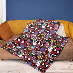 Spide-Mania Spider-Verse Fleece Blanket