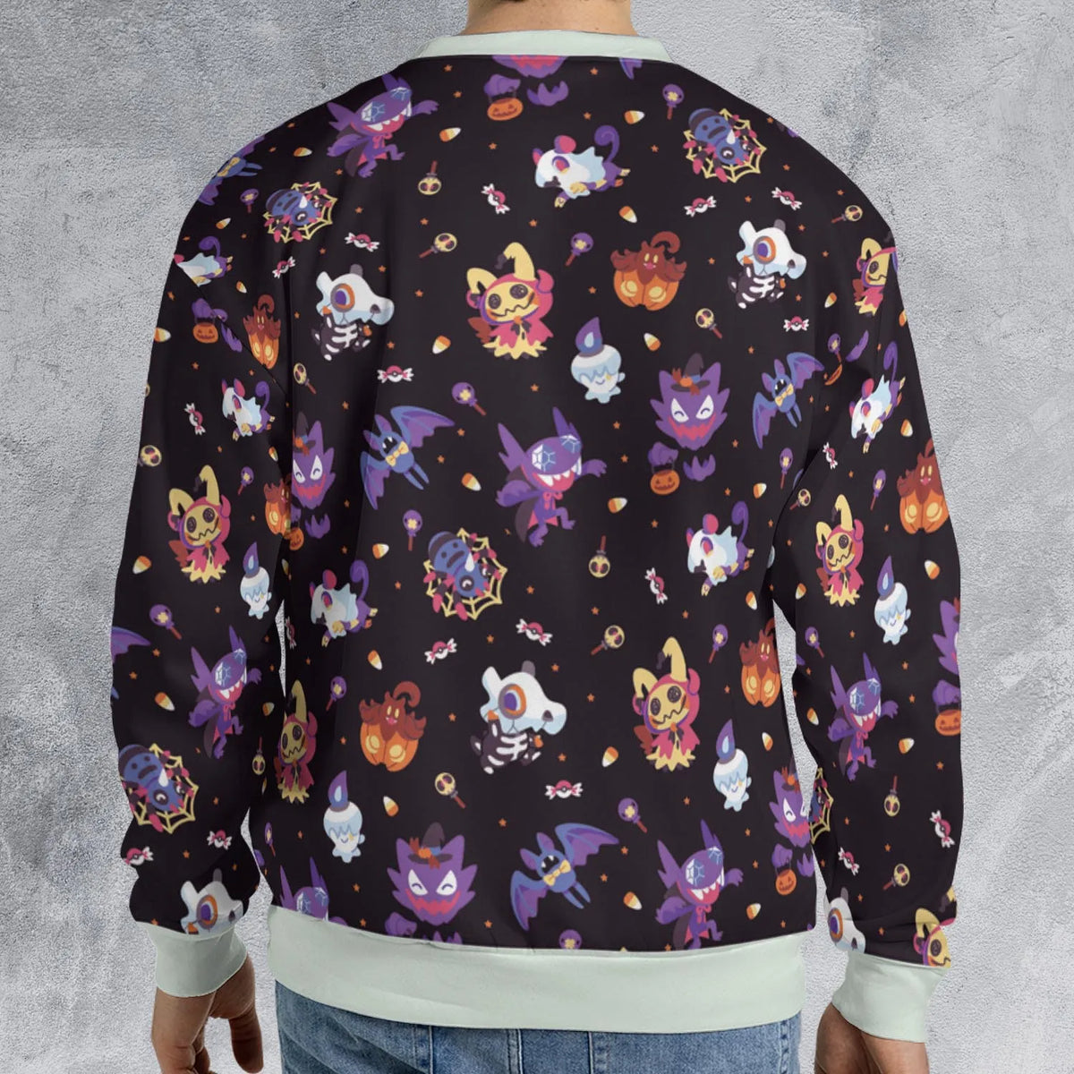 Trick or Treat Poke'ween Pokemon All-over Print Sweatshirt