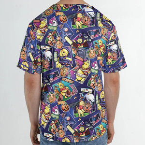 Pooh Bear Halloween Unisex Baseball Jersey