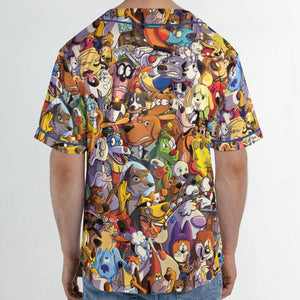 Dogs From Famous Cartoons Unisex Baseball Jersey