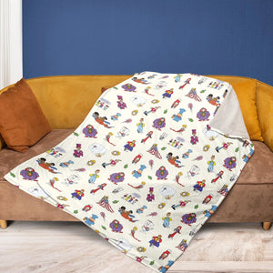 Schoolhouse Rock Characters Fleece Blanket