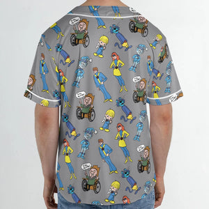 70s Saturday Morning Superhero Cartoon Unisex Baseball Jersey
