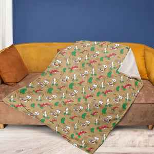BurgerTime Arcade Fleece Blanket