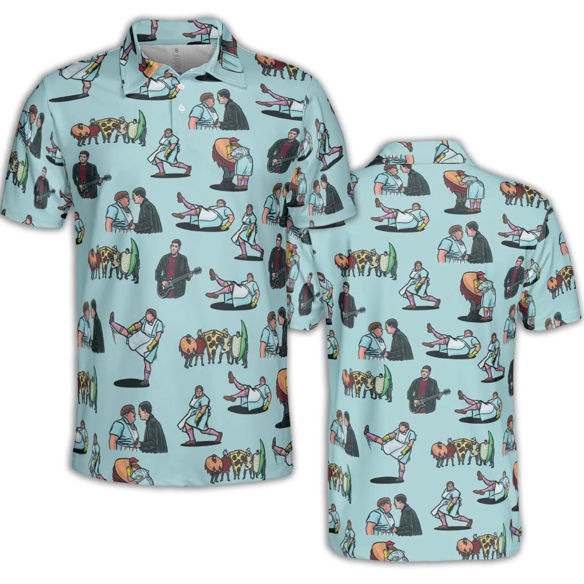 Lunch Lady Land SNL AOP Men/Women Polo Shirt