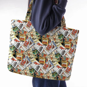 Goofy Vintage Posters Large Tote Bag