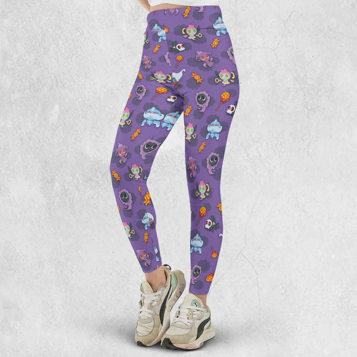 Team Purple Pokemon Pattern Legging