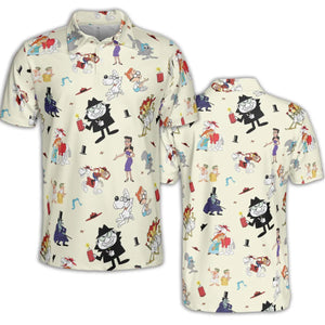 Bullwinkle’s Boss AOP Men/Women Polo Shirt