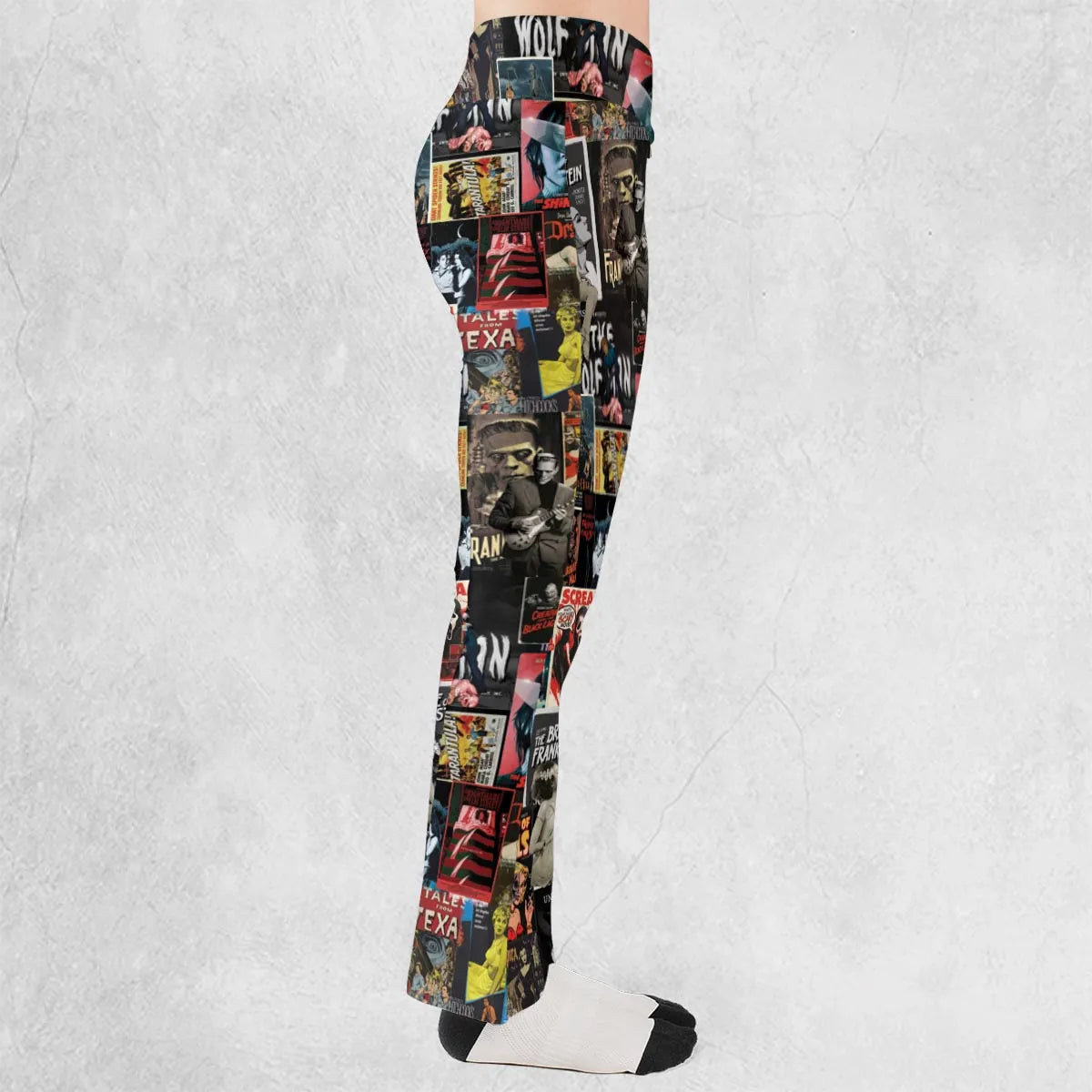 Classic Horror Movie Posters Monster Universal Scream Ghostface The Thing Flare Leggings