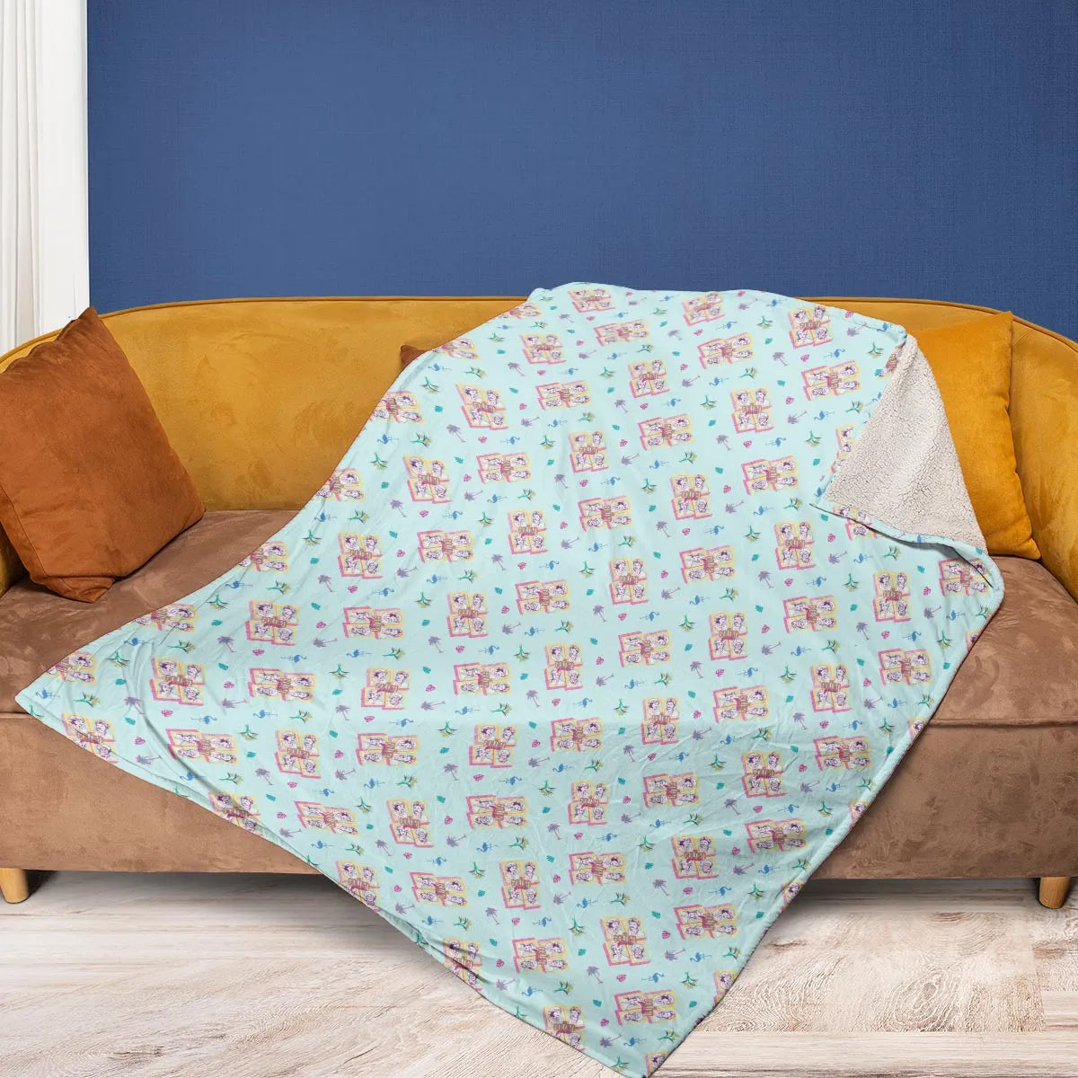 Golden Girls Patterned Fleece Blanket