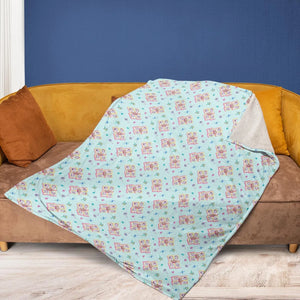 Golden Girls Patterned Fleece Blanket